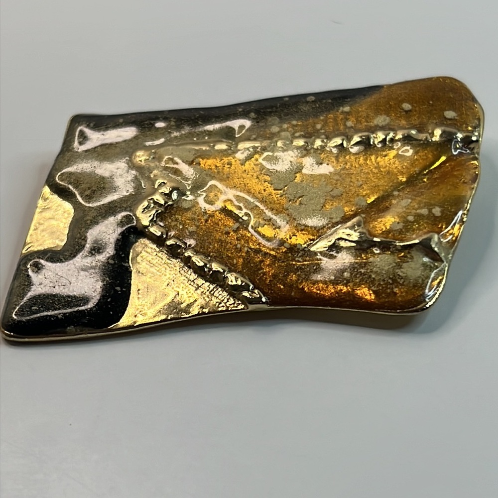 Modernist Multicolored Brooch - Picture 4 of 14